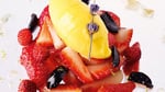 Gariguettes-olives-confites,-sorbet-mandarine