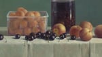 03_henk_helmantel,_still_life_with_cherries,_peaches_and_apricots,_1989,_oil_on_panel,_31_x_48_cm